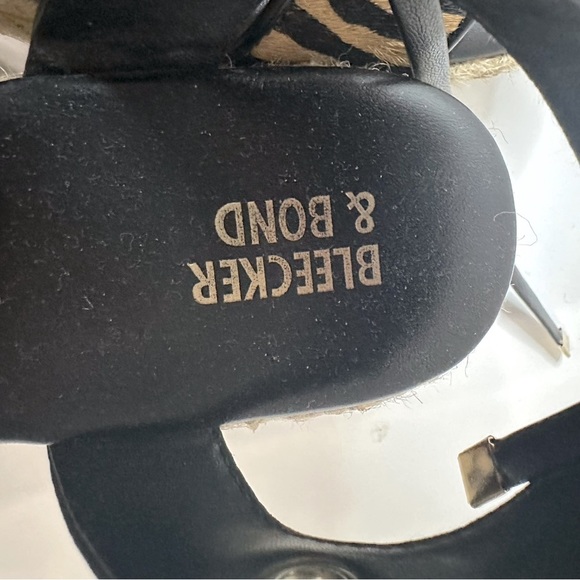 Bleecker & Bond Platform tie Strap with Animal Print Strap and Espadrille Base - Picture 2 of 4